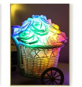 LED Rose Flower String Lights